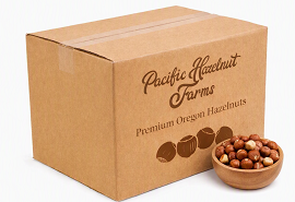 25lb box of Raw Hazelnuts